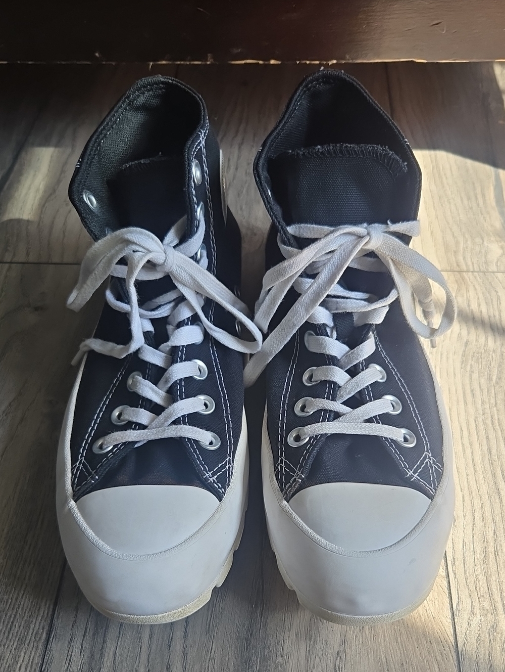 Converse All Star Chuck Taylor Classic Black High-Top Platform Sneakers